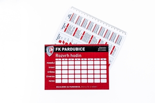 ROZVRH HODIN MOTIV FK PARDUBICE
